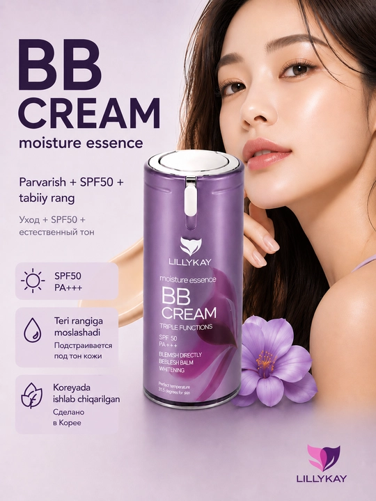 Тональный крем LillyKay Moisture essence BB cream, 50 г - 
