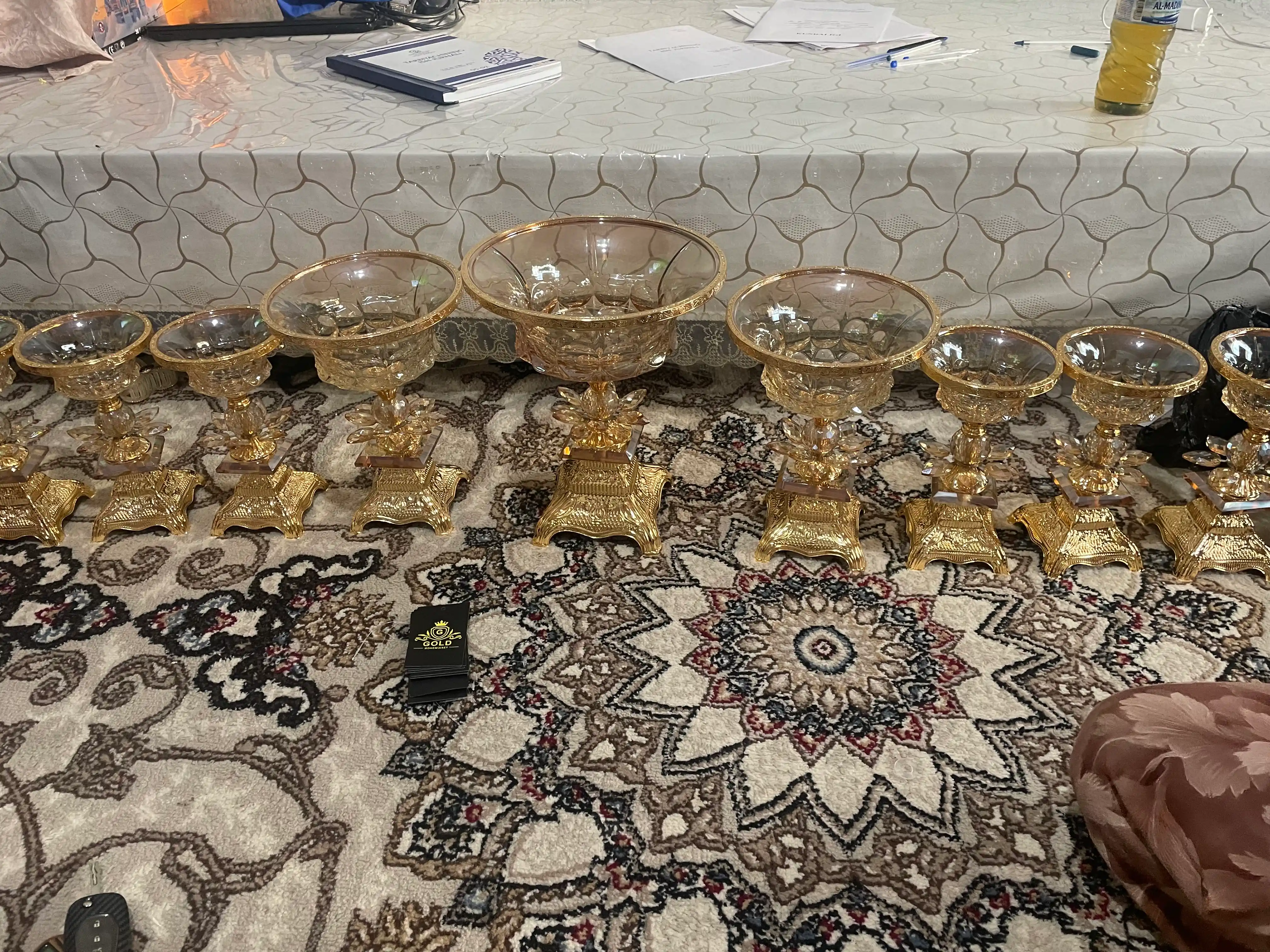Набор сервировочных ваз Богема, для фруктов и сладостей, 9 предметов