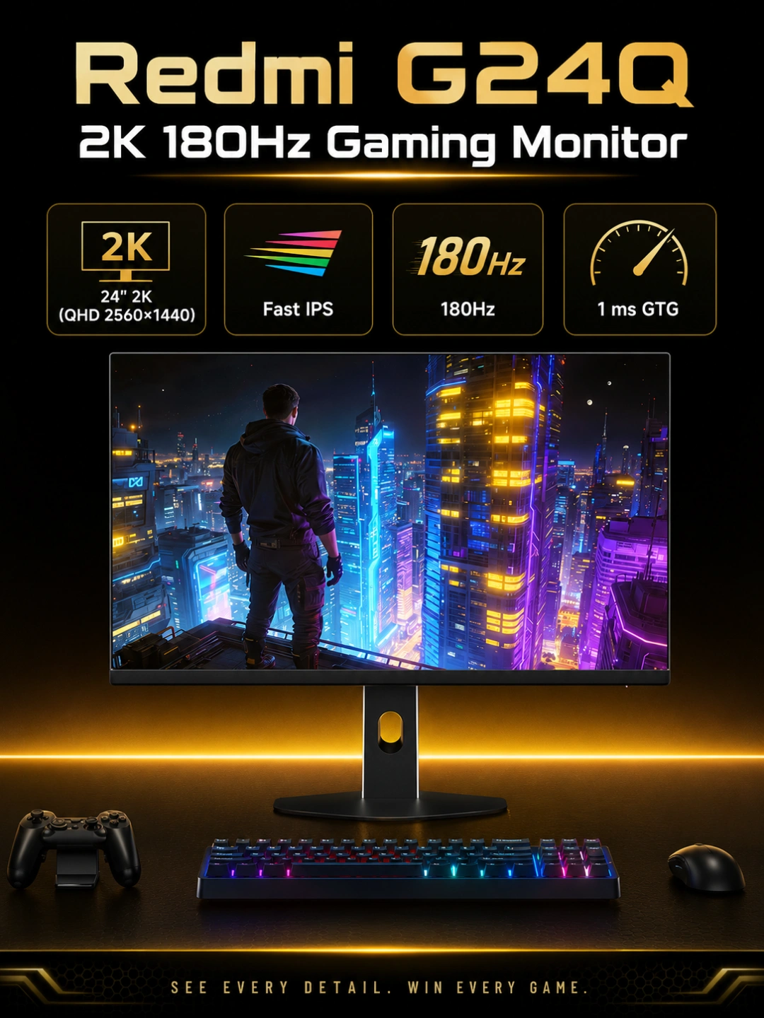 Мониторы REDMI - 27" - 24", IPS, 300 Гц, 320 Гц, 4K, 2K, FHD, 1 мс, гарантия 1 год за 2249000 сум со скидкой 67%. Uzum Market