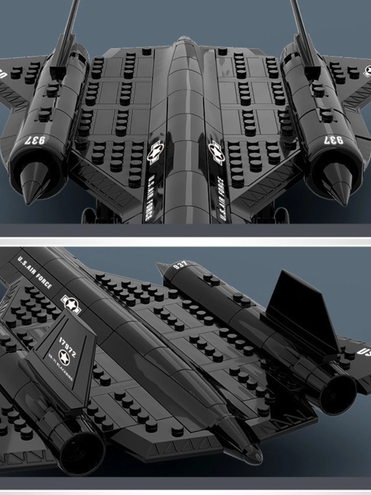 WANGE Air Force Carrier-Based Fighter — военный истребитель из блоков, 272 детали