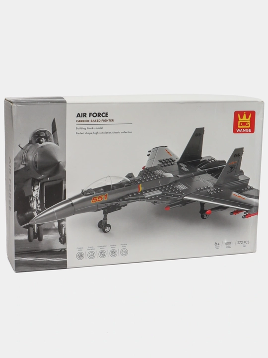 WANGE Air Force Carrier-Based Fighter — военный истребитель из блоков, 272 детали