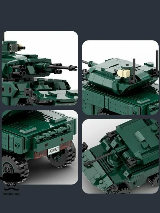 WANGE Military Equipment ERBC Jaguar — военная бронемашина, 381 деталь, бронетехника