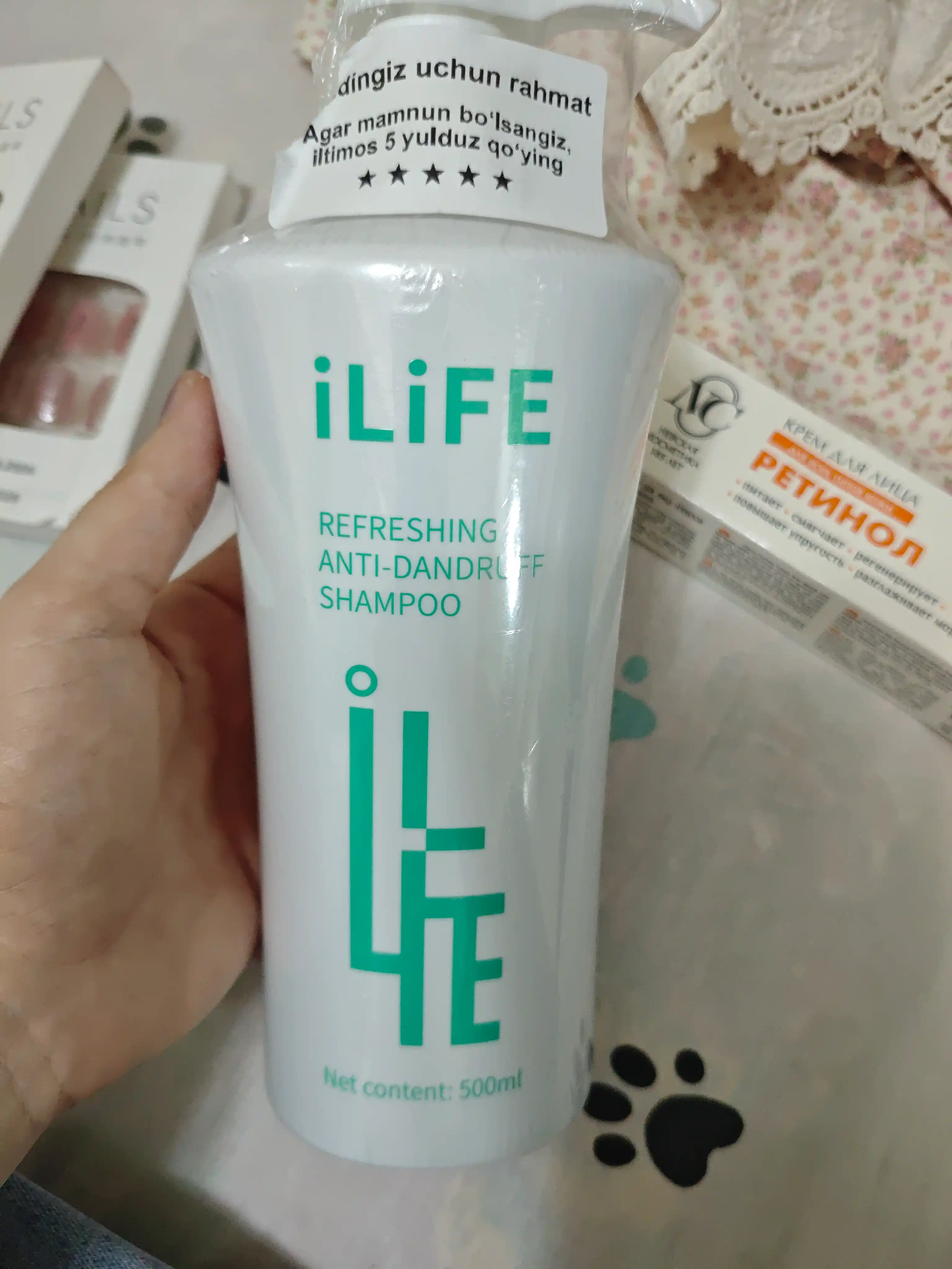 Qazg‘oqqa qarshi shampun ILiFE, 500 ml
