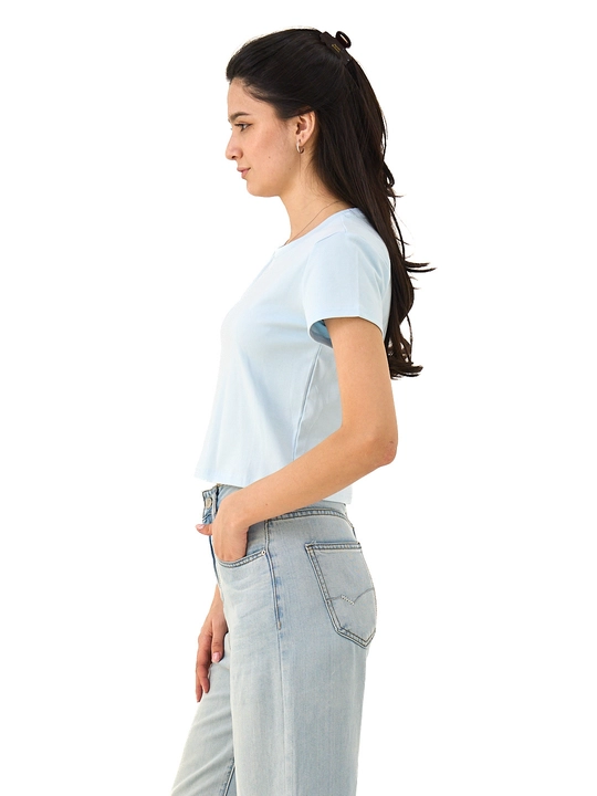Женский хлопковый crop top