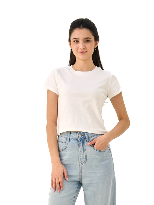 Женский хлопковый crop top