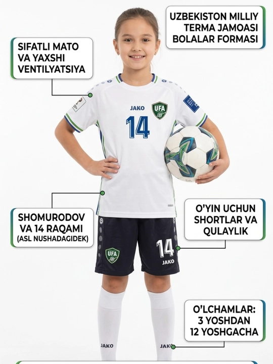 Futbol formasi, bolalar futbol formasi, futbolkalar, futbol formasi, o‘g‘il bolalar kiyimi