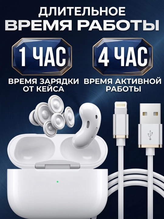 Simsiz quloqchinlar Pods Pro, sensorli, iPhone va Android uchun