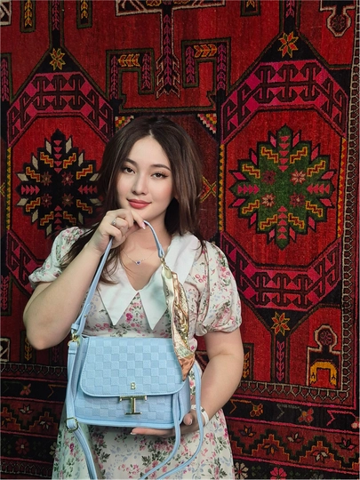 Женская сумка — 5743883-3ХИЛСУМКА-ГОЛУБ