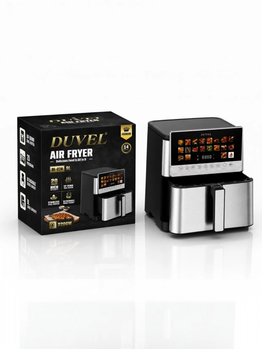 Аэрогриль Duvel 9L-духовка Для курицы, мяса, рыбы и овощей, жаропрочная универсальная