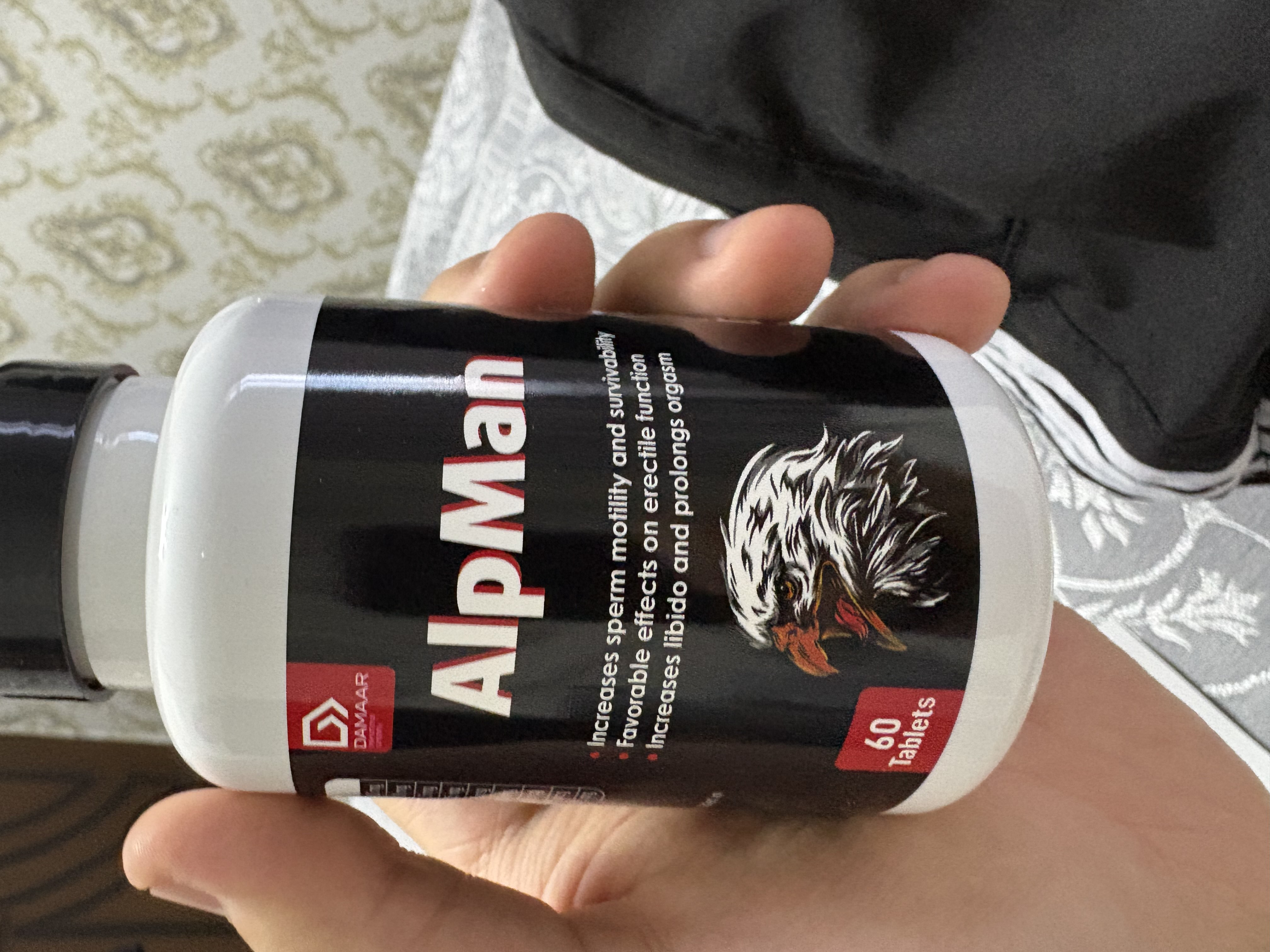 Алпман (18+): комплекс для мужской силы и тестостерона, 60 таблеток. Халяль, Damaar