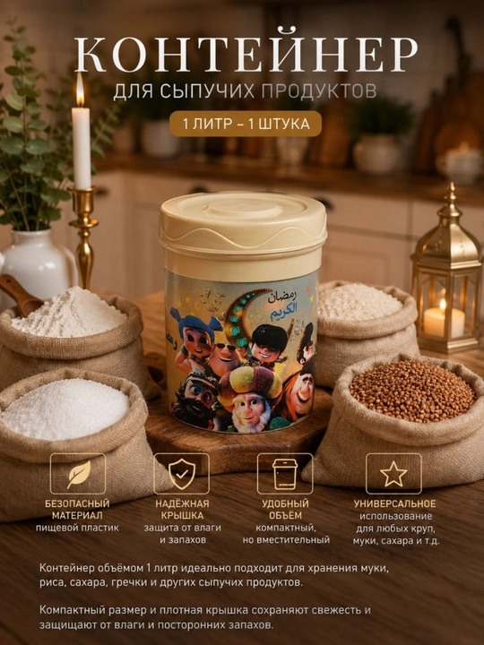 1 litr mahsulot uchun konteyner - 