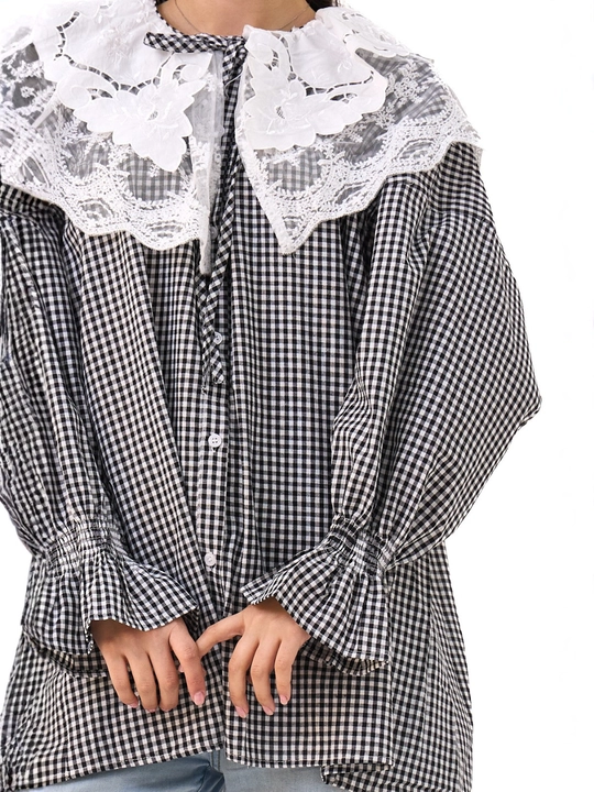 Ayollar uchun paxtali oversize rubashka