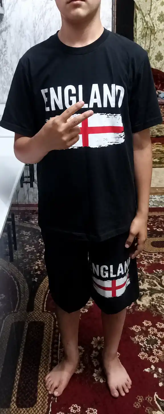 Erkaklar sport kostyumi futbolka + shortik, AQSH bosma, yozgi to‘plam