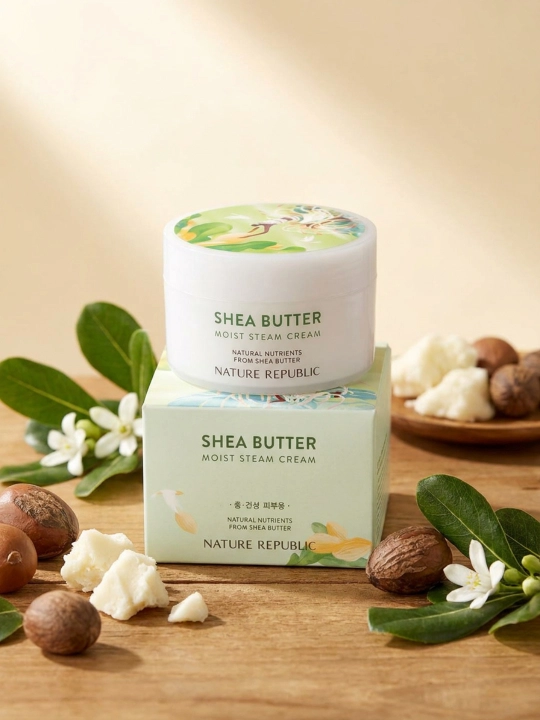 Увлажняющий и освежающий крем, Nature Republic, SHEA BUTTER, 100 мл