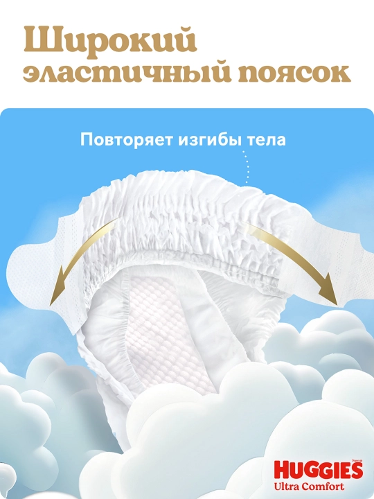 Подгузники Huggies Ultra Comfort для мальчиков 8-14кг, 4 размер, 19 шт.