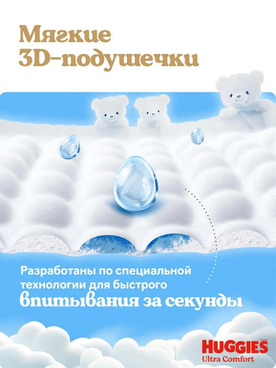 Подгузники трусики Huggies  для мальчиков 12-17кг, 5 размер, 15 шт