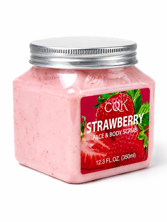 Скраб для лица и тела Sherbet Body Scrub с экстрактом малины и клубники, 500 / 350 гр
