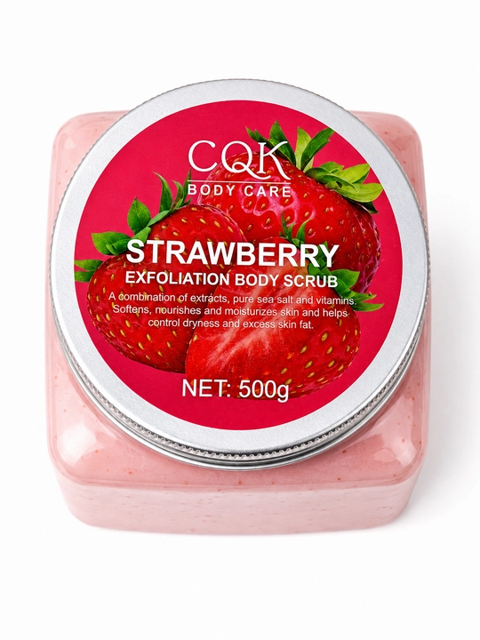 Скраб для лица и тела Sherbet Body Scrub с экстрактом малины и клубники, 500 / 350 гр