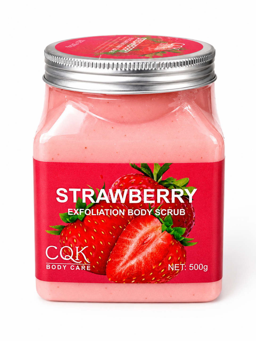 Скраб для лица и тела Sherbet Body Scrub с экстрактом малины и клубники, 500 / 350 гр