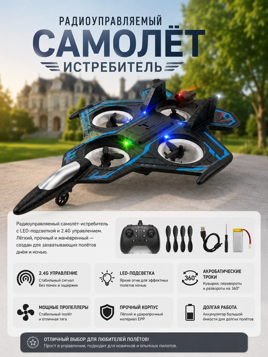 Радиоуправляемый самолёт-истребитель