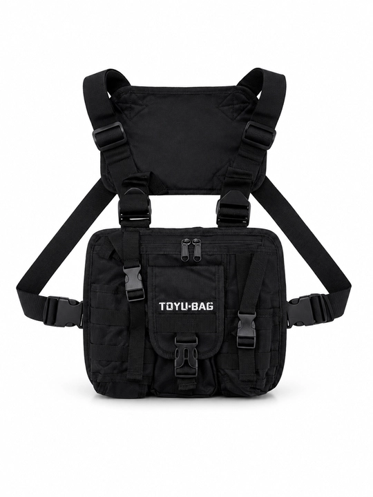 Toyu-Bag ko'krak sumkasi ko'p cho'ntakli,sozlanadigan kamarli har tomonlama qulay
