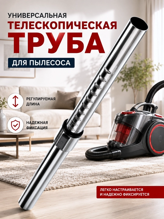 Universal teleskopik changyutgich trubasi, 32/35 mm, metall uzaytirgich, 52–84 sm - 