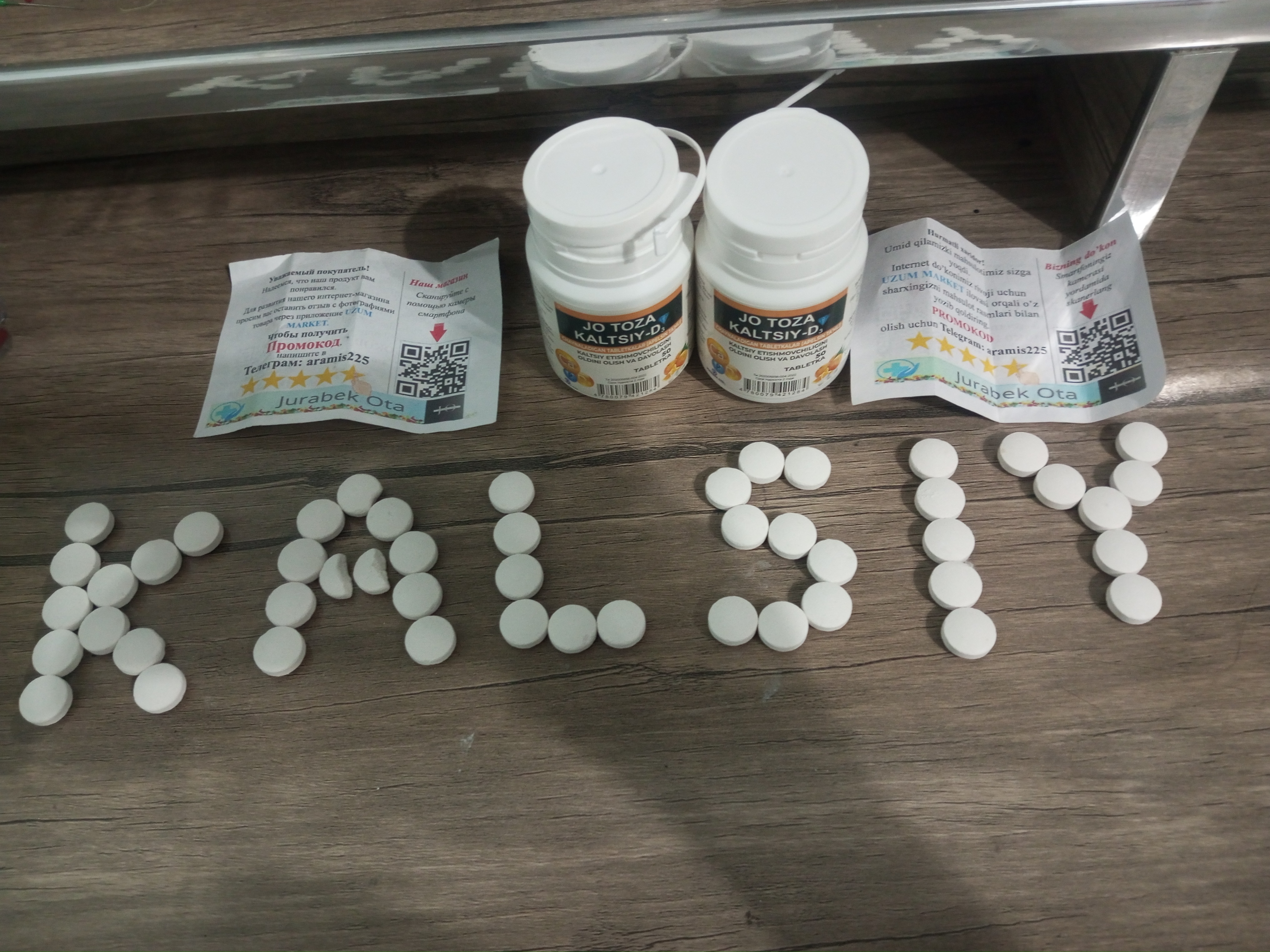Kalsiy D3 – D vitamini bilan suyaklar va tishlar salomatligi uchun