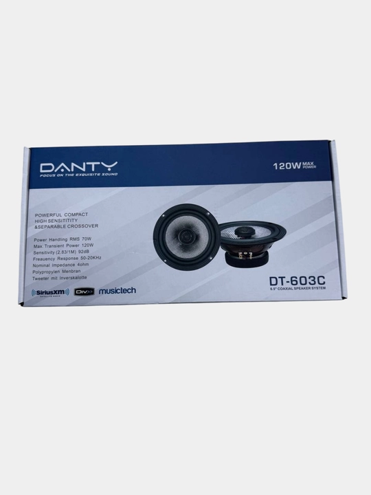 Автомобильные колонки DANTY DT-603C, 2 шт., 16 см