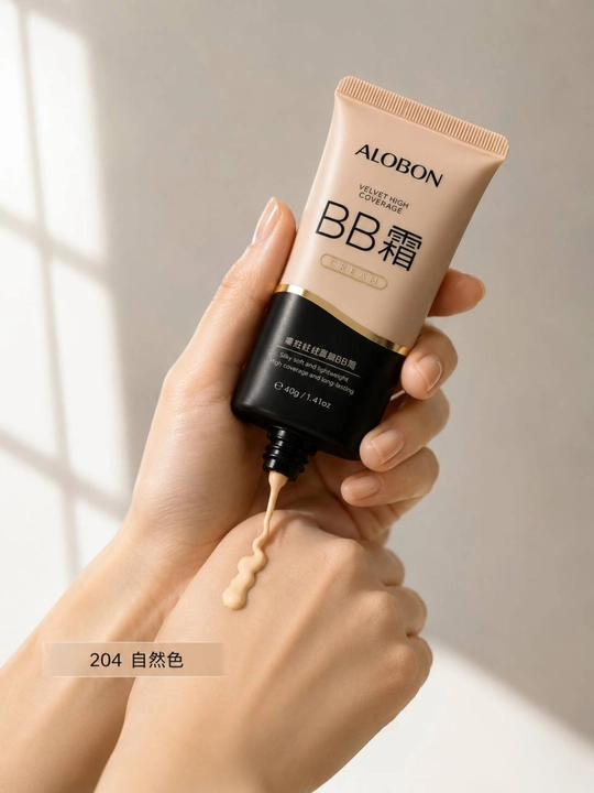 ALOBON BB krem 203 Natural Beige yuz uchun tonal krem namlantiruvchi tabiiy qoplovchi 40g