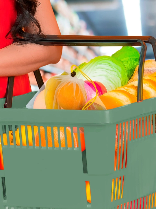 15 ta to‘plam, meva va sabzavotlar uchun mo‘ljallangan ko‘p martalik eko paketlar