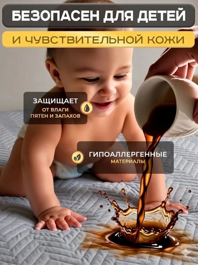 Наматрасник "Munavar Textile" – на резинке, антискользящая защита для матраса