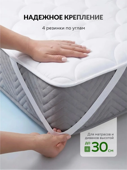 Наматрасник "Munavar Textile" – на резинке, антискользящая защита для матраса