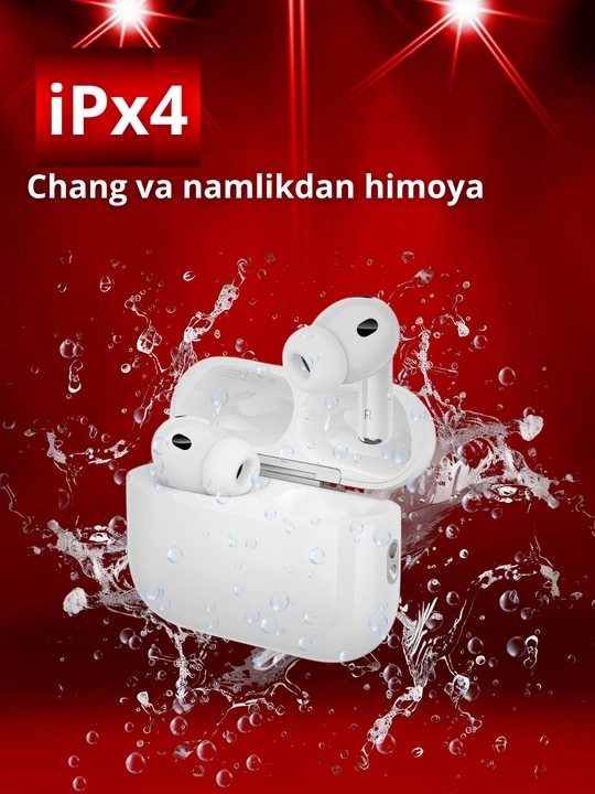 Pods Pro 3 simsiz quloqchinlari, Android va iPhone uchun Bluetooth sensorli quloqchinlar