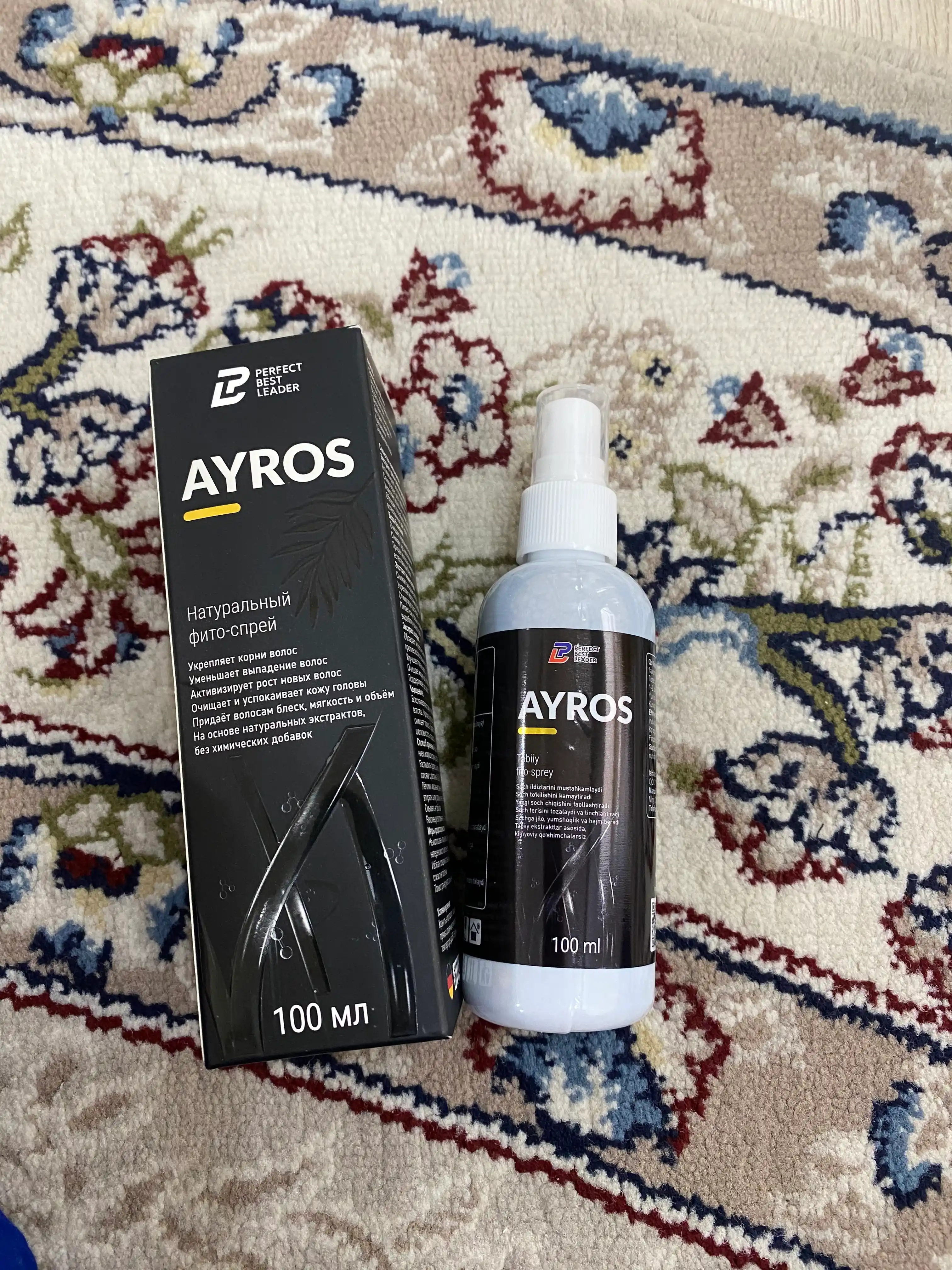 AYROS — мощный фитоспрей для роста новых волос и остановки выпадения