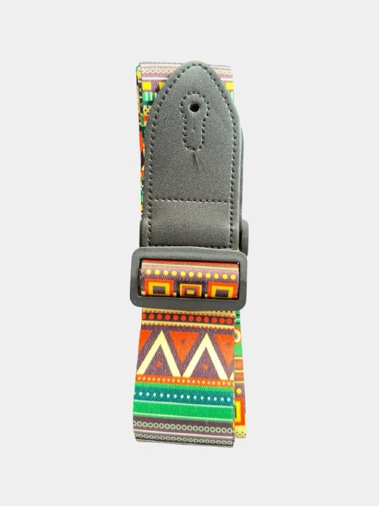 Gitara uchun sozlanadigan matoli yelka kamari (Guitar Strap) – Etnik naqshli