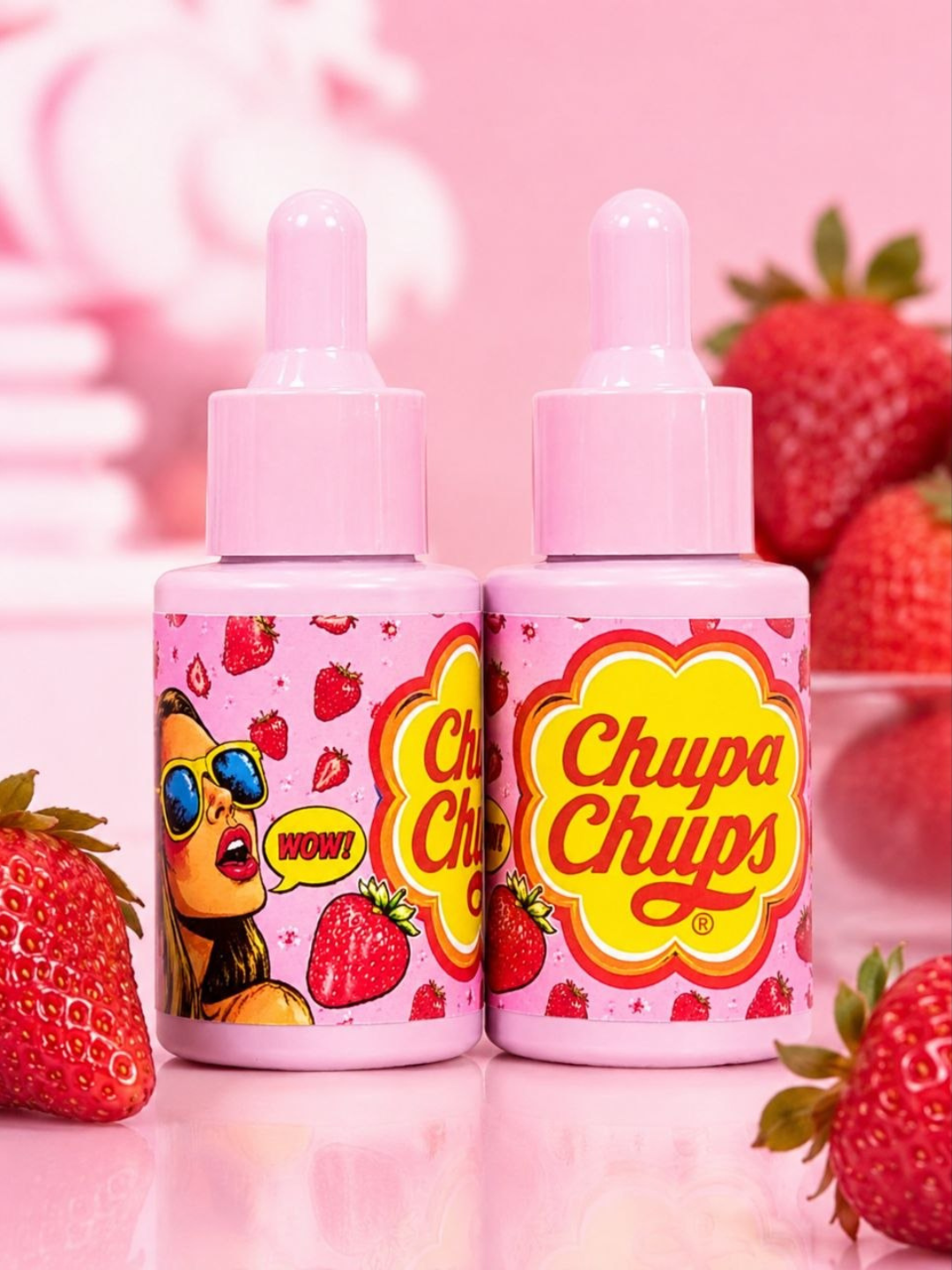 Капли для губ Chupa Chups Bubble Gum — увлажняющее масло-блеск для губ - 