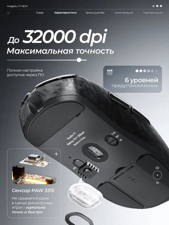 Furycube F1 Phantom, G1, G11 — лёгкие, быстрые и точные игровые мыши