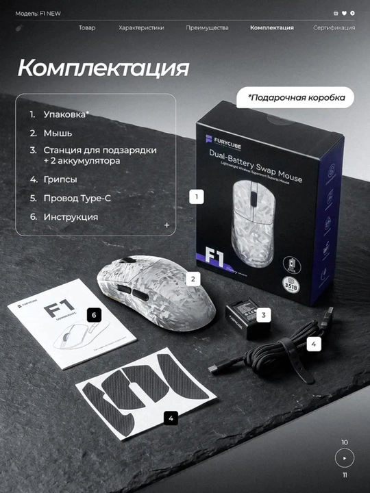 Furycube F1 Phantom, G1, G11 — лёгкие, быстрые и точные игровые мыши