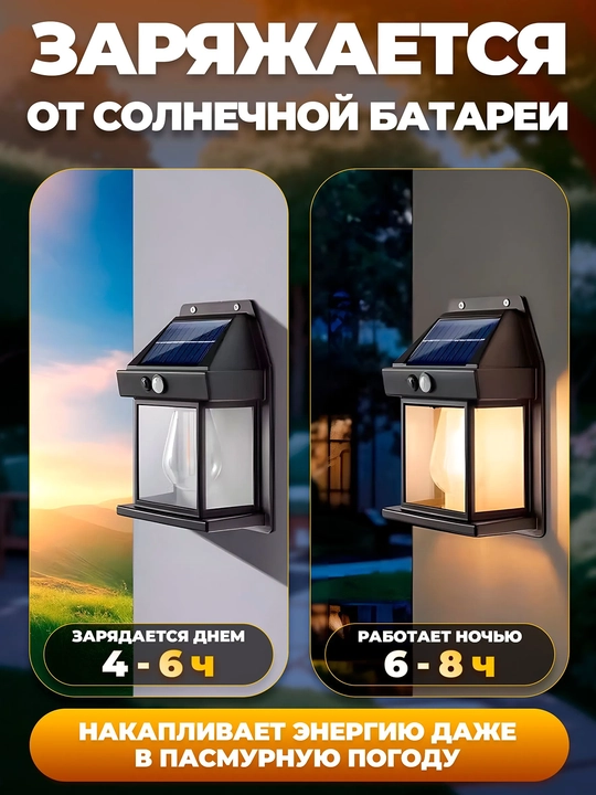 «Uycha» tashqi devor yoritgichi: Quyosh batareyasidagi takomillashtirilgan model