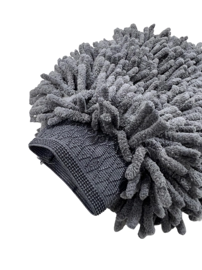 Микрофибровая варежка для мойки автомобиля, ультрамягкая Chenille Microfiber — MSET-VARUSHKA-ТЕМНСЕР
