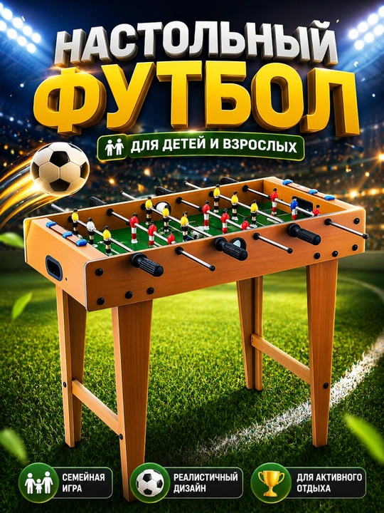 Stol futboli, futbol stoli, bolalar va kattalar uchun futbol o‘yini, настольный футбол - 