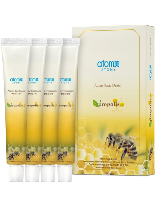 Зубная паста Atomy мята, прополис, корейский продукт, отбеливающая и для чувствительных зубов