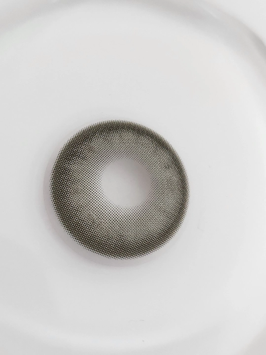 INK GRAY Rangli kontakt linzalari, kulrang rang, BC 8.6, DIA 14.5, 12 oy