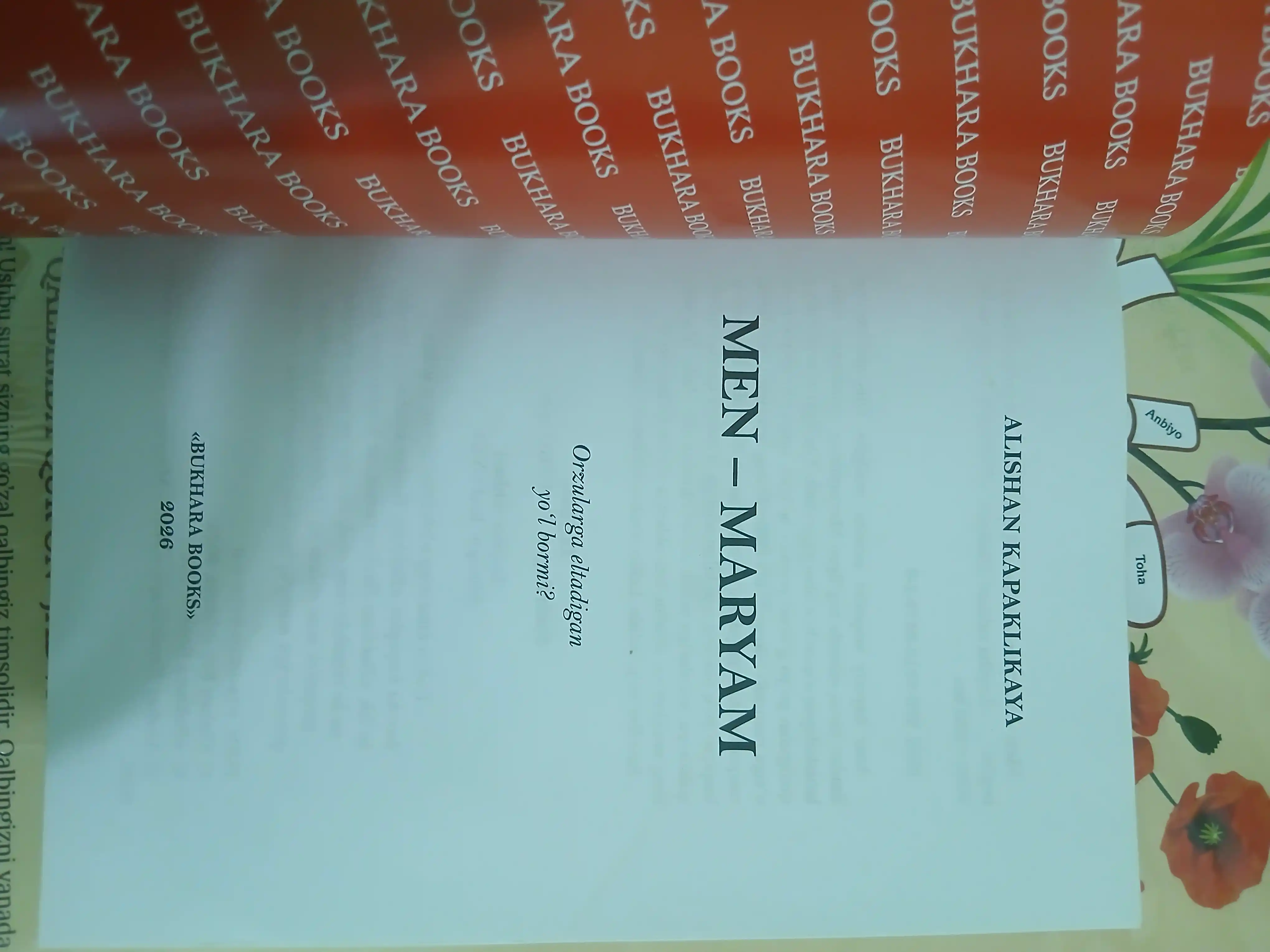 Men – Maryam kitobi Alishan Kapaklikaya Badiiy roman