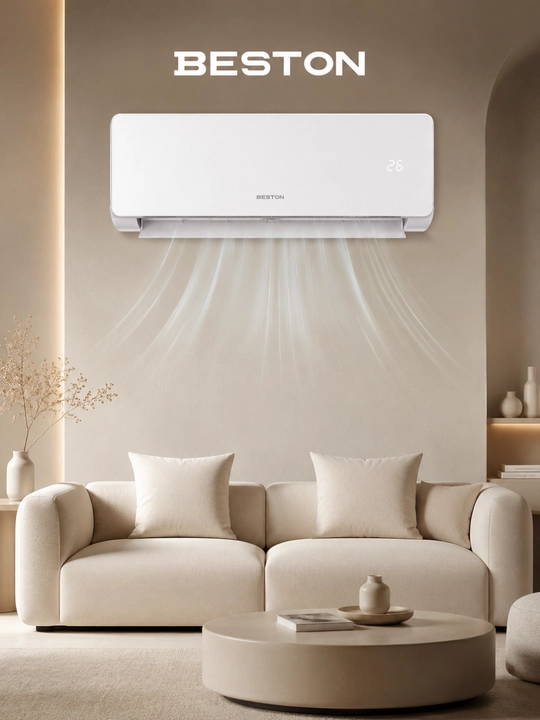 BESTON Inverter konditsioneri 12,18,24 BTU — Wi-Fi, R32 freon, Full DC Inverter