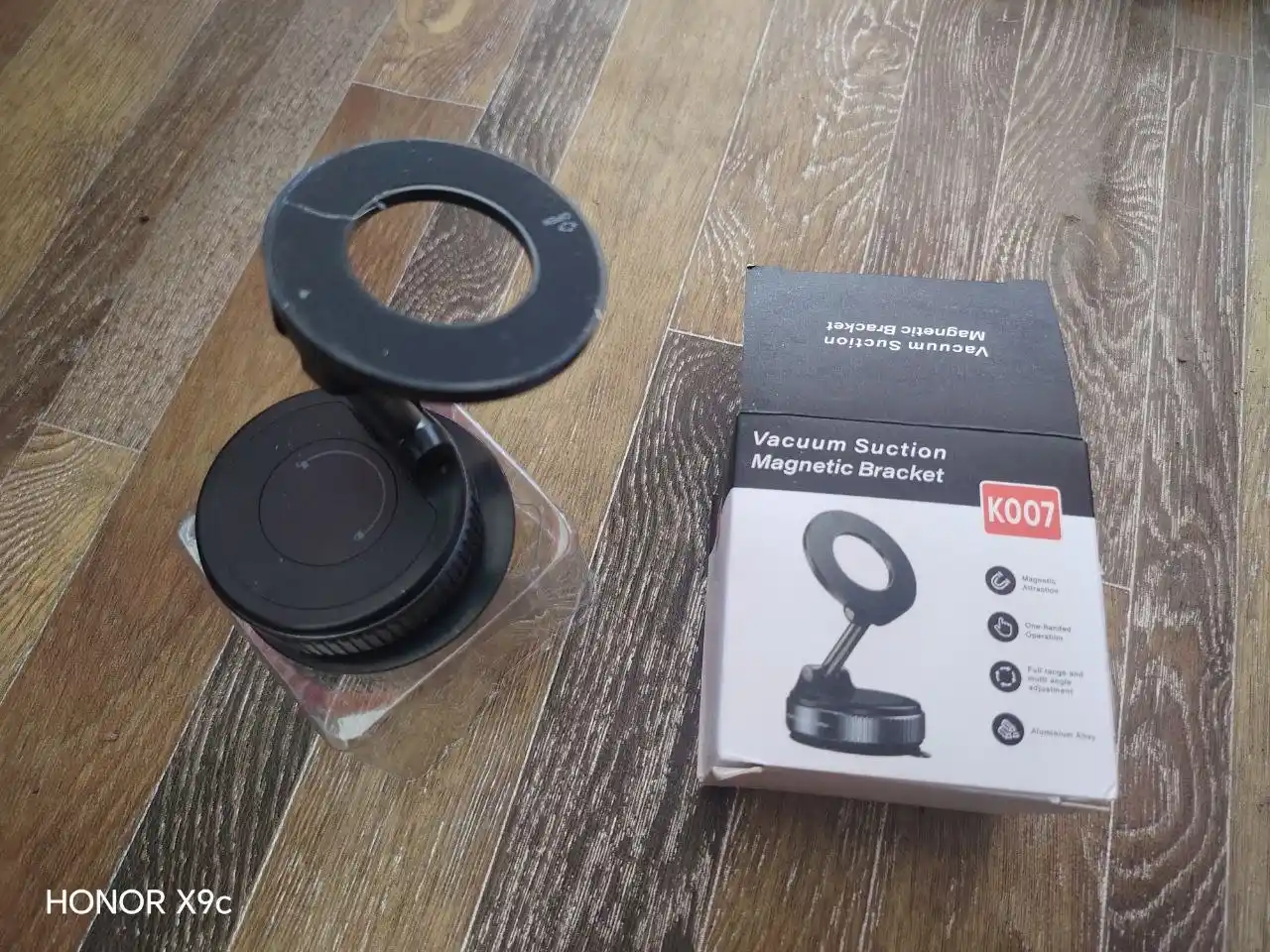 Avtomobil uchun magnit vakumli telefon ushlagichi Magsafe bilan 360 darajali, prisoskali