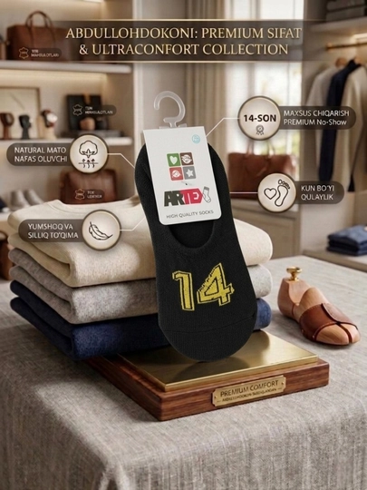 ARTEX Premium No-Show paypog‘i - 