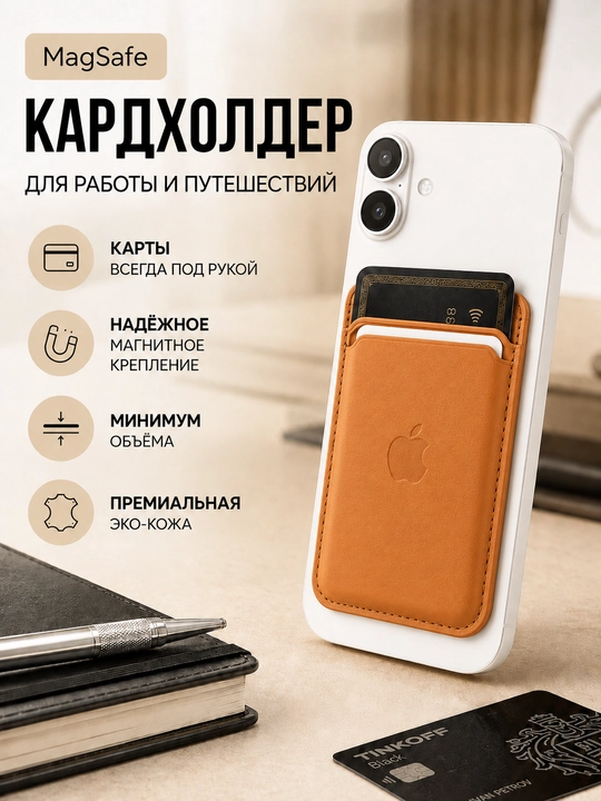 IPhone uchun MagSafe kartxolder, bank kartalari uchun - 