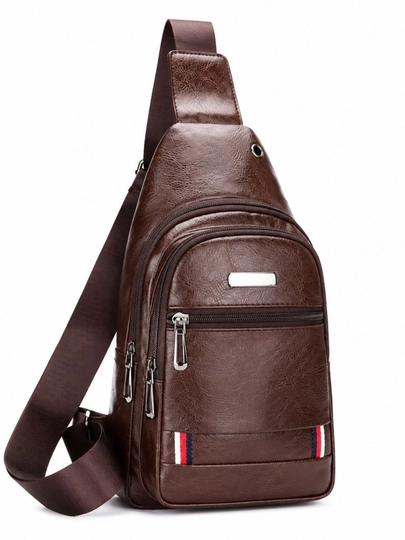 Erkaklar uchun ko‘p bo‘limli yelkama sumka, kundalik crossbody sumka - 