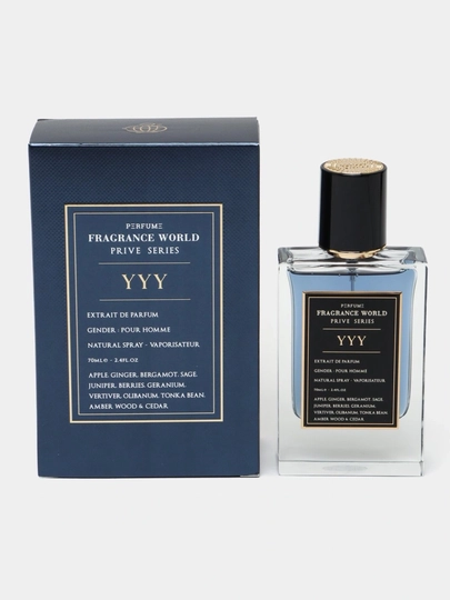 Fragrance World YYY мужской парфюм, 70 мл, древесно-пряный стойкий аромат для мужчин